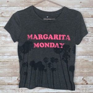 AEO Soft & Sexy Margarita Monday Crop Tee, Sz S